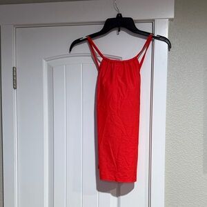 Shade & Shore Bright Red  Swim Top